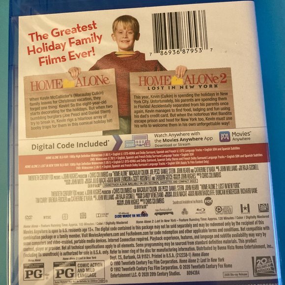 Home Alone 2 Movie Collection Blu-Ray & DVD - Picture 4 of 4